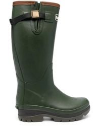Barbour - Logo-Patch Knee-Length Boots - Lyst