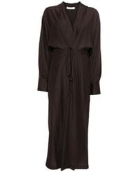 Tela - Delta Tie-Waist Midi Dress - Lyst