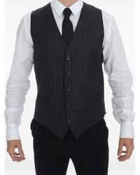 Dolce & Gabbana - Pinstripe-Pattern Waistcoat - Lyst