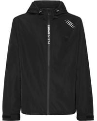 Philipp Plein - Hooded Windbreaker - Lyst
