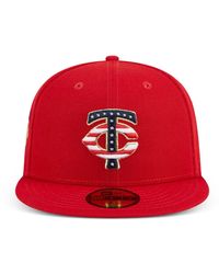 KTZ - 59Fifty Minnesota Twins 4Th Of July Embroidered Baseball Cap - Lyst