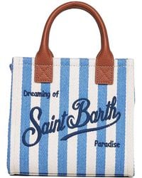 MC2 Saint Barth - Mini Vanity Logo-Embroidered Tote Bag - Lyst