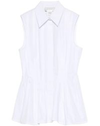 Sportmax - Pleated Sleeveless Shirt - Lyst