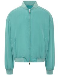 Versace - Zip-Up Bomber Jacket - Lyst