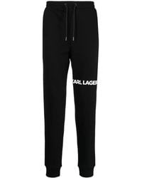 KARL LAGERFELD - Logo-Print Track Pants - Lyst