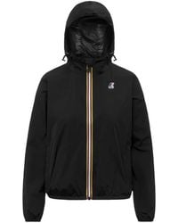 K-Way - Le Vrai 4.0 Claudette Logo-Patch Hooded Jacket - Lyst