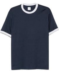 Eleventy - Contrast-Trim T-Shirt - Lyst