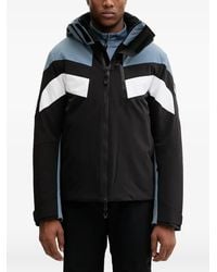 EA7 - Ski-Jack Met Capuchon En Colourblocking - Lyst