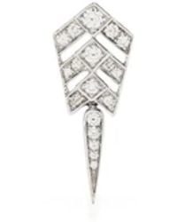 Statement Paris - Stairway Arrow Diamond Drop Earring - Lyst