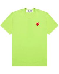 COMME DES GARÇONS PLAY - Heart Emblem T-Shirt - Lyst