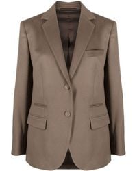 Officine Generale - Single-breasted Knitted Blazer - Lyst