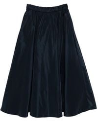 Aspesi - Jupe Mi-Longue À Taille Élastiquée - Lyst