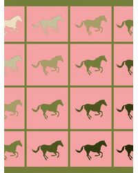 Neightiv - Large Galloping Hoofbeats Silk Scarf - Lyst