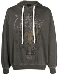 Vision Of Super - Logo-embroidered Cotton Hoodie - Lyst