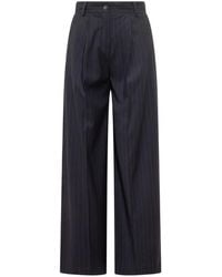 LE SULLY STUDIO - Pinstripe Straight Trousers - Lyst