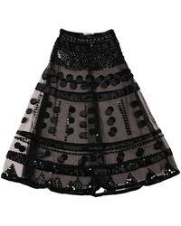 Valentino Garavani - Sequin-Embellished Ruffled Skirt - Lyst