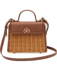 Isla - Selene Woven Appliqué Shoulder Bag - Lyst