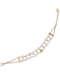 Liu Jo - Crystal-Embellished Faux-Pearl Bracelet - Lyst