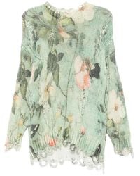 R13 - Trui Met Bloemenprint - Lyst