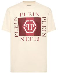 Philipp Plein - Printed Round Neck T-Shirt Hexagon - Lyst