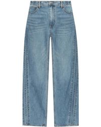 Alexander Wang - Boyfriend Jeans Met Logo-Reliëf - Lyst