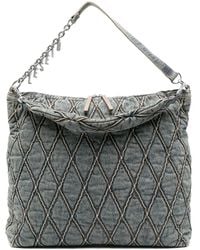DIESEL - Charm Denim Shoulder Bag - Lyst