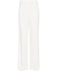 Lorena Antoniazzi - Crepe Straight Trousers - Lyst