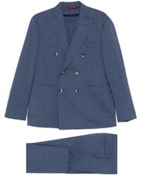 VELA SHOP - Pinstripe-Pattern Double-Breasted Suit - Lyst