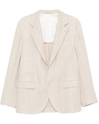 Brunello Cucinelli - Buttoned Flap-Pocket Blazer - Lyst