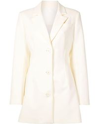 Sir. The Label Notched-lapel Single-breasted Blazer Dress - White