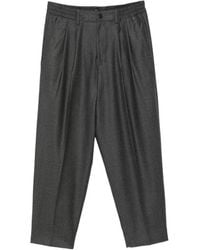 Low Brand - Pleated Elasticated-Waist Trousers - Lyst