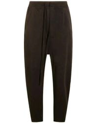 Thom Krom - Drawstring Drop-Crotch Trousers - Lyst