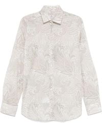 Etro - Overhemd Met Bloemenprint - Lyst