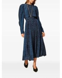Twinset - Langes Kleid Mit Python-Print - Lyst