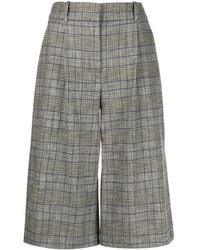 Veronica Beard - Jupe-Culotte À Taille Haute À Carreaux - Lyst