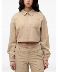 HUGO - Chaqueta de rayas diplomáticas con cremallera - Lyst