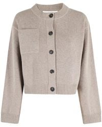 Tela - Button-Fastening Patch-Pocket Cardigan - Lyst