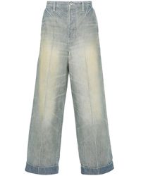 KENZO - ミッドライズ テーパードジーンズ - Lyst