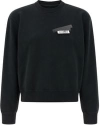 MM6 by Maison Margiela - Brushed-Tape Detail Sweatshirt - Lyst