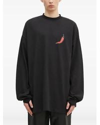 032c - Chilli-Print Long-Sleeve T-Shirt - Lyst