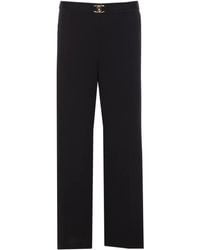 Liu Jo - Logo-Plaque Elasticized-Waist Trousers - Lyst