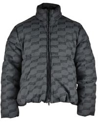 Balenciaga - Logo-Pattern Padded Jacket - Lyst
