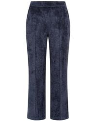 Maliparmi - Corduroy-Velvet Ankle-Length Bootcut Trousers - Lyst