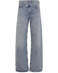 Agolde - Vaqueros Arc Criss Cross Con Trabillas - Lyst