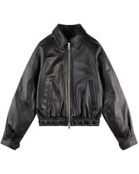 Hogan - Bomberjack Van Nappa Leer - Lyst