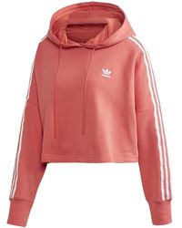 adidas - Originals Trefoil Cropped Hood Wmns "Trace Scarlet - Lyst