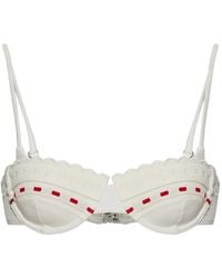 Posse - Pia Scalloped-Edge Bikini Top - Lyst