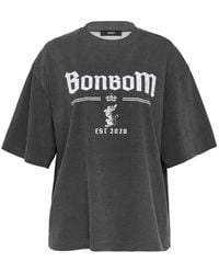 BONBOM - Logo-Print Cotton T-Shirt - Lyst