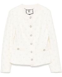 Nissa - Embroidered Jacquard Jacket - Lyst