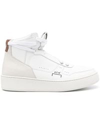 A_COLD_WALL* - Logo-print Leather Hi-top Sneakers - Lyst